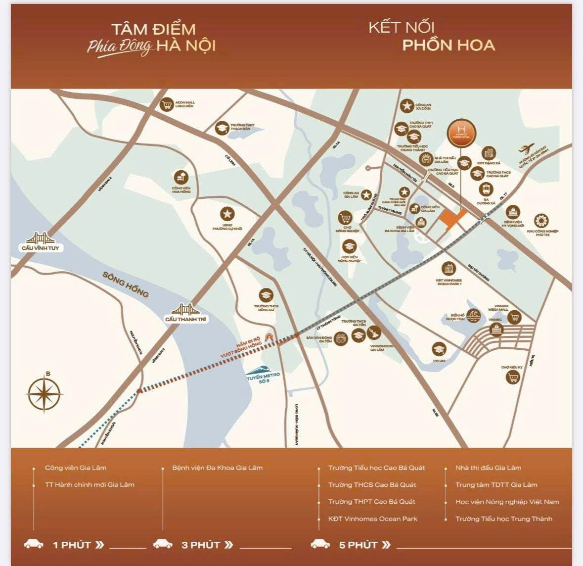 Vị trí Hanoi Oriental Gia Lâm